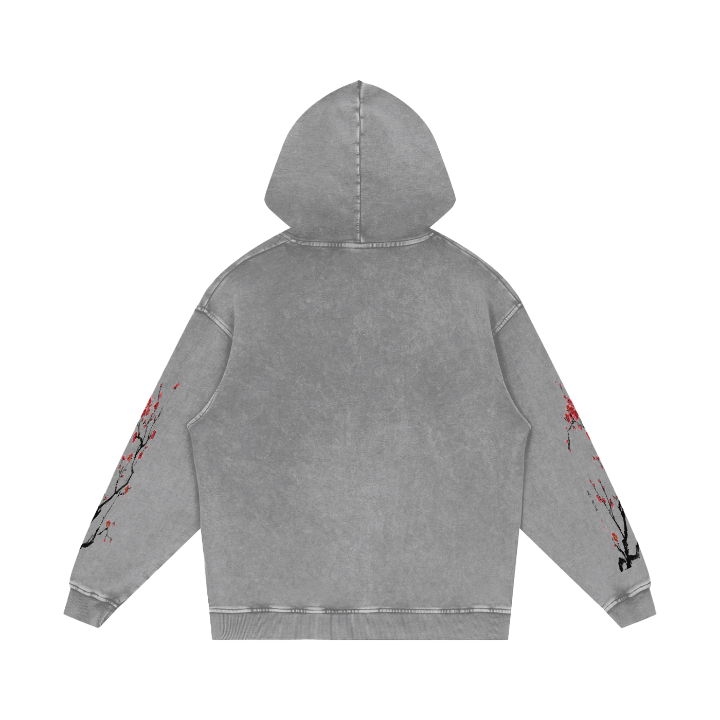 Snow Washed Loose Cotton Hoodie